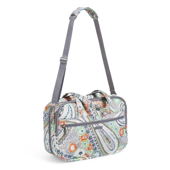 New Vera Bradley Lay Flat Travel Bag in Citrus Paisley R$200 - Picture 10 of 16